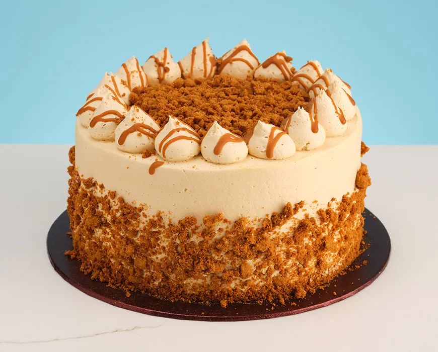 Caramel Biscuit Cake